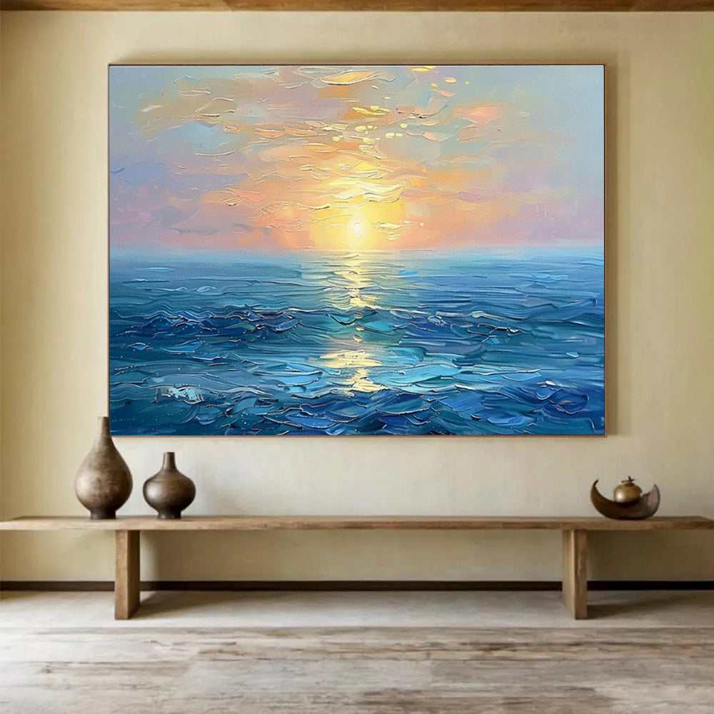 sunset ocean seascape golden design 2